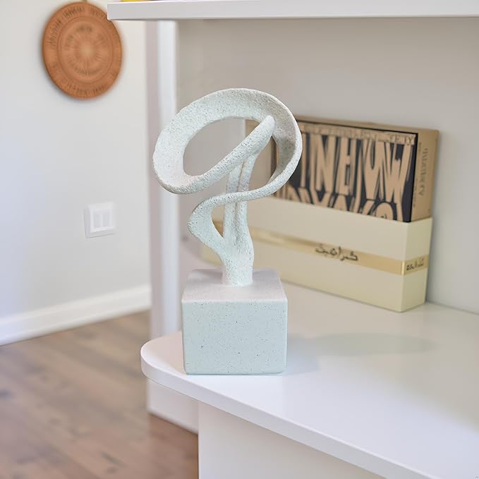 11.5" Modern Musical Note Decorative Sculpture, Abstract Musical Note Trophy Sculptures,Home Decor,Coffee Table Statues,Shelf Top Decor Aesthetics,Dining Living Room Desk Decor