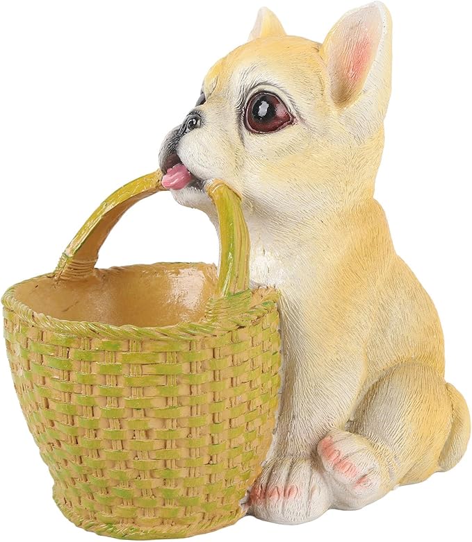 Dog Ornament, Key Storage Basket Compact Design Material for Entrance Office Decoration (Type 1)