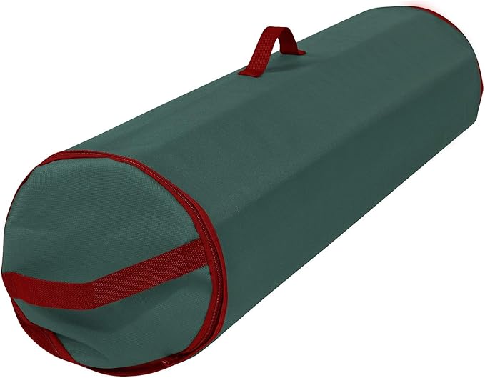 Primode Wrapping Paper Storage Bag | Wrapping Paper Organizer Under Bed for Storing Multiple Rolls of Gift Wrap, 40” Length Container Constructed of Durable 600D Oxford Material (Green)