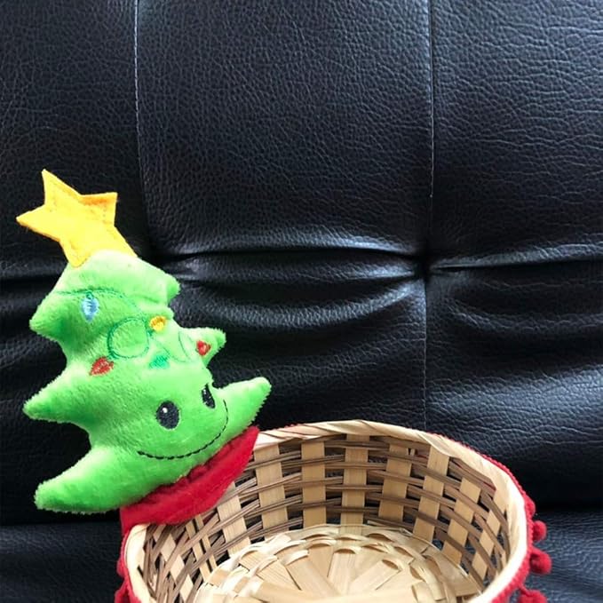 Christmas Candy Storage Basket Christmas Tree Storage Basket Decorative Xmas Decor Ornaments Party Decor Gifts