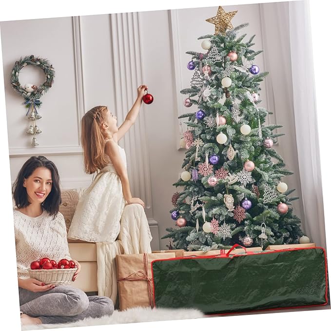 Gift Decoration Paper Storage Bag Wrapping Paper Pouch for Easy Organization Lightweight Tear-Resistant Container for Christmas Closet and Under Bed Storage