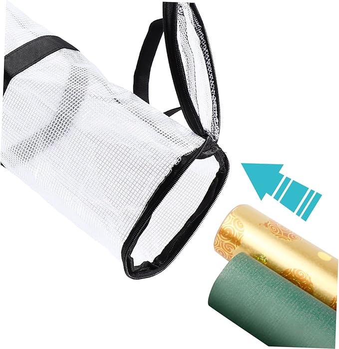 COLLBATH Wrapping Paper Storage Bag Transparent Container for Packing Paper Organizer for Holiday and Christmas under Bed Storage