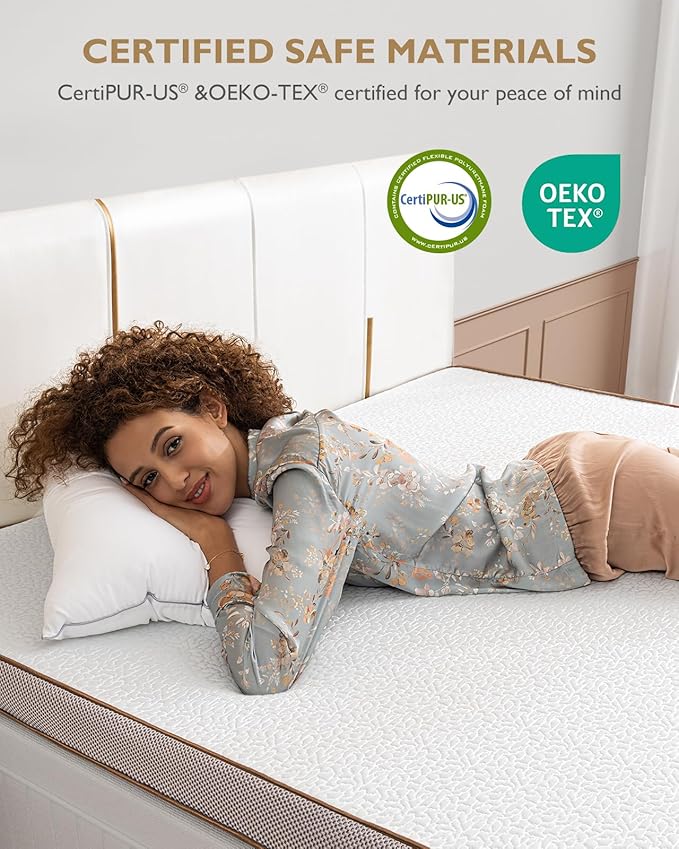 BedStory 4 Inch Mattress Topper Full Size - Gel Memory Foam Bed Toppers with Breathable Removable Cover, CertiPUR-US Certified Comfort
