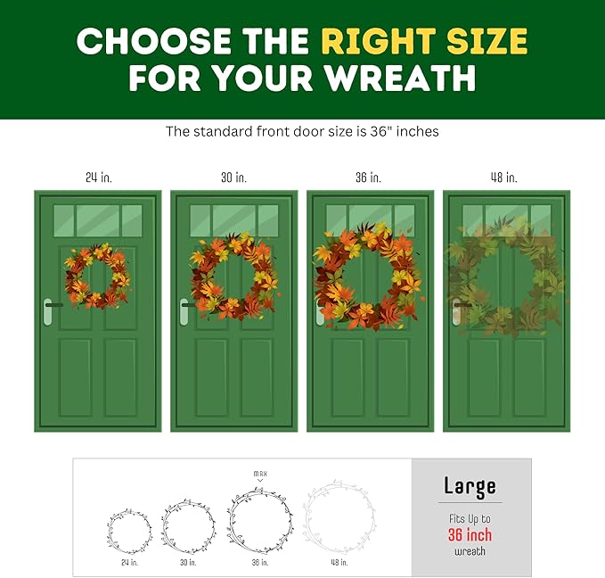 ProPik Christmas Wreath Storage Bag - 4 Pack Clear Christmas Wreaths Storage Container- Garland Holiday Artificial Wreath Storage Holder –Water Proof Transparent PVC (White, 36 Inch)