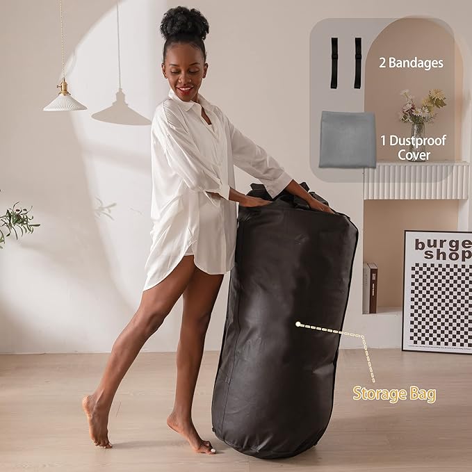 MAXYOYO Japanese Floor Mattress Futon Mattress, Thicken Sleeping Pad Foldable Roll Up Boys Girls Dormitory Kids Lounger Couch and Sofa, Grey, Full