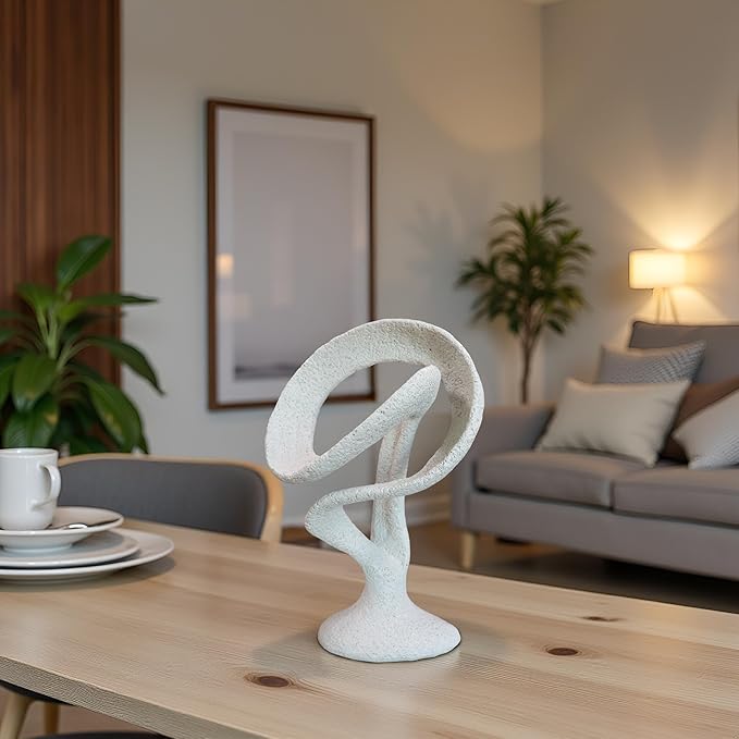 12" Modern Musical Note Decorative Sculpture, Abstract Musical Note Trophy Sculptures,Home Decor,Coffee Table Statues,Shelf Top Decor Aesthetics,Dining Living Room Desk Decor