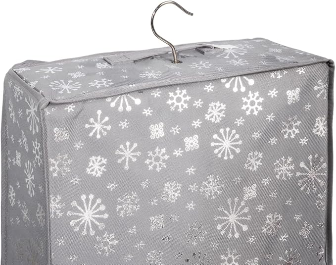 Tidy & Co. Holiday Storage Ornament Box and Multi Purpose Storage Box (Snowflake)
