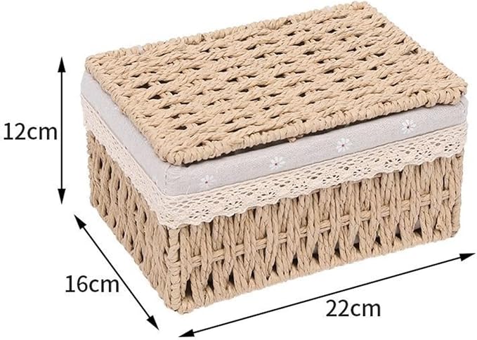 Straw storage box, living room coffee table, miscellaneous storage basket