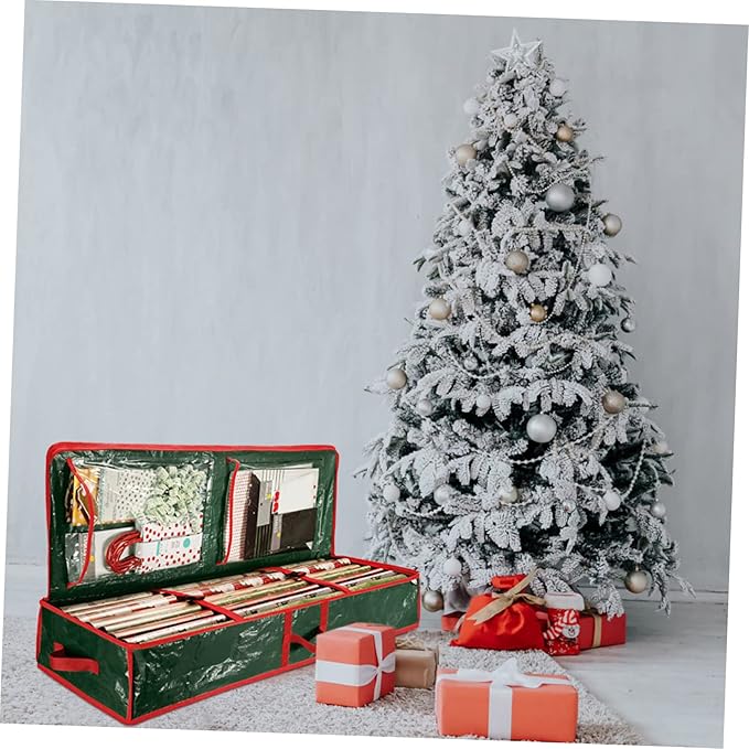 Decoration Paper Storage Bag for Wrapping Paper Organization Under Bed Storage Christmas Design for and Holiday Supplies