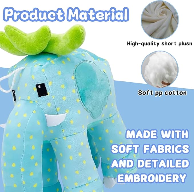 Steal a Brainrot 9.8-Inch Blue Strawberry Elephant Decorative Collectible, Stylish Home Accent & Collectible for Relaxation