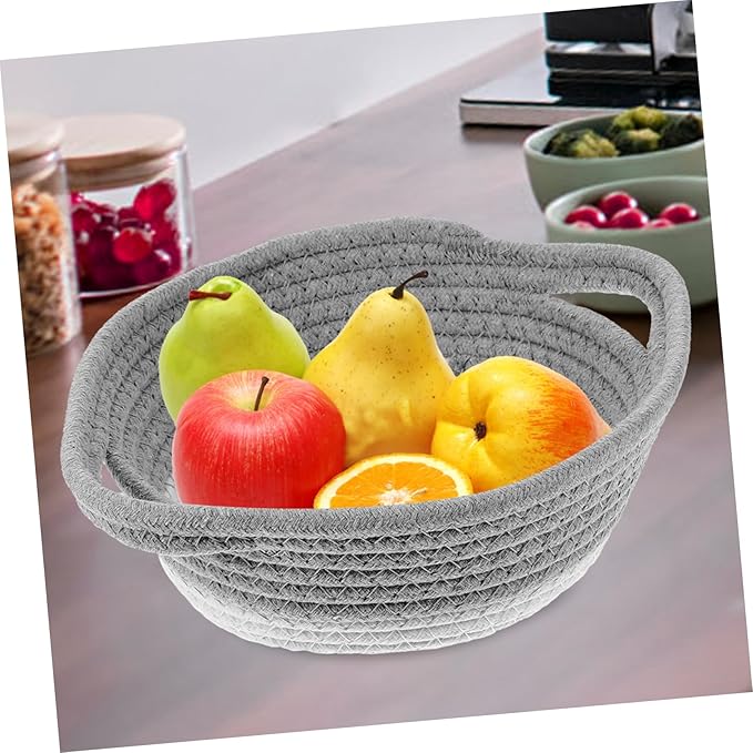 Hanging Basket Wall Decor Cotton Rope Storage Shelf Baskets for Home Closet Storage Flower Pot
