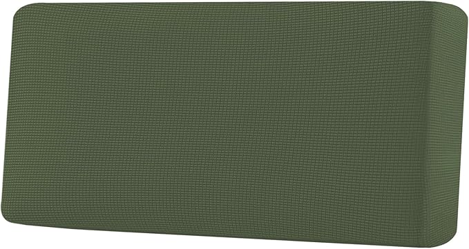 H.VERSAILTEX Super Stretch Individual Seat Cushion Covers Sofa Covers Couch Cushion Covers Slipcover Sets Thick Jacquard Textured Twill Fabric (1 Piece Sofa Cushion Cover, Bronze Green)