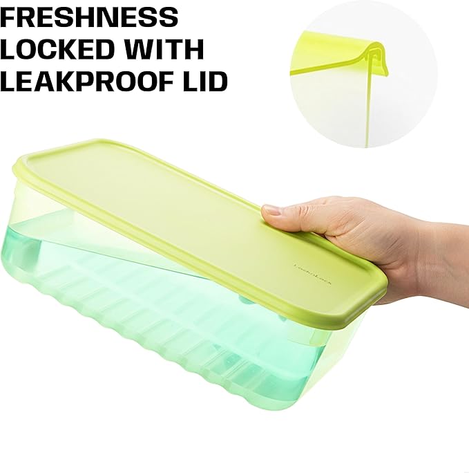 LocknLock Fresh-Block Plastic Food Storage Container | Produce Storage Containers for Fridge | Vegetable & Fruit Storage Containers for Fridge, Airtight Storage, Microwave & Dishwasher Safe 330ml