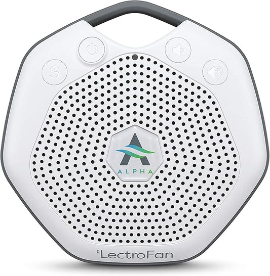LectroFan Alpha Guaranteed Non-Looping Sleep Sound Machine for Sleeping Babies Toddlers, White Noise Machine for Adults, 7 Relaxing Sounds for Baby - Alpha White (Renewed)