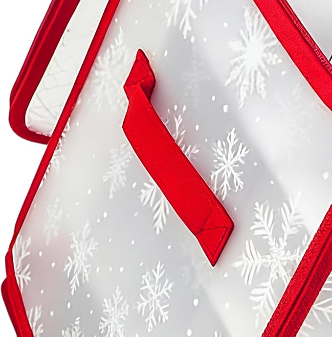 Christmas Ball Storage | with Handle Waterproof Large Capacity Foldable 36 Slots - Christmas Decoration Ball Organizer - for Cabinet Under Bed Shelf Home Dorm Apartment Bedroom