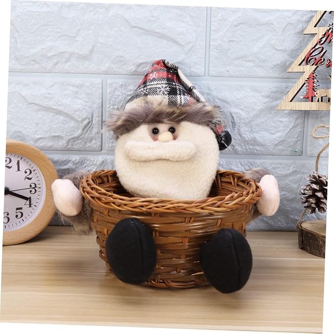 Christmas Ornament Candy Storage Basket Stylish Boys and Girls Random Style