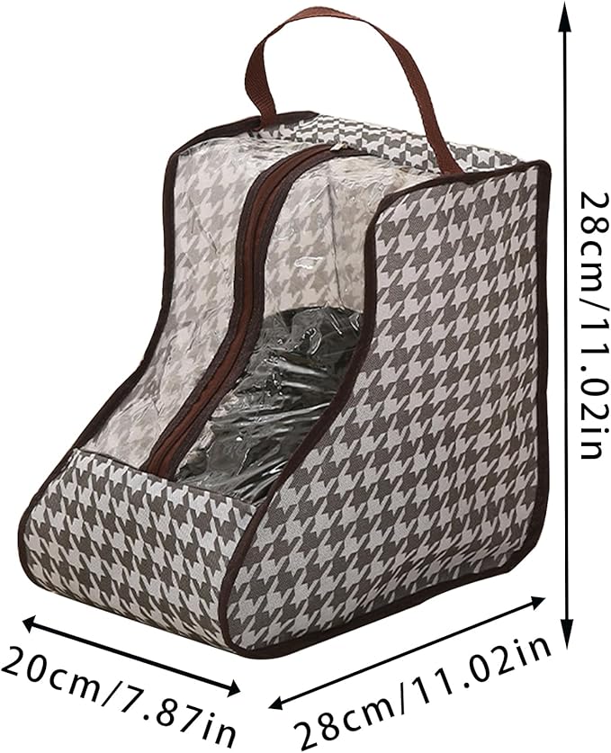 Under Bed Shoe Storage Organizer, 2 Pack Waterproof Boot Storage Bag with Visual Window, Dust Proof Shoe Bags for Boots, Shoes, and Sneakers (A)