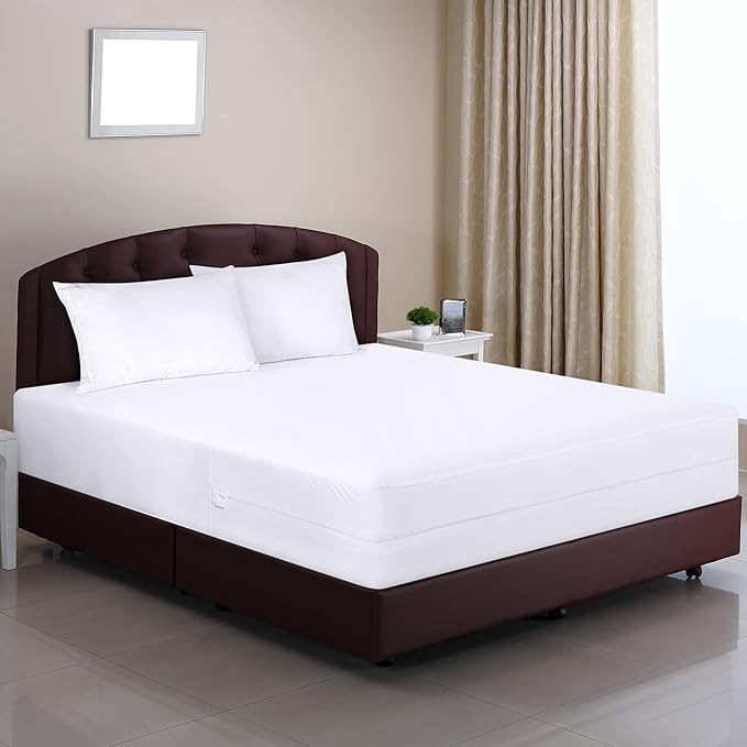Utopia Bedding Premium Waterproof Bed Bug Mattress Cover, Twin XL Zippered Mattress Protector, 8 Inches Deep, Dust Mite Proof 6-Sided Mattress Encasement for Bed