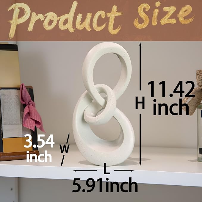 11.5" Modern Musical Note Decorative Sculpture, Abstract Sculptures,Home Decor,Coffee Table Statues,Shelf Top Decor Aesthetics,Dining Living Room Desk Decor