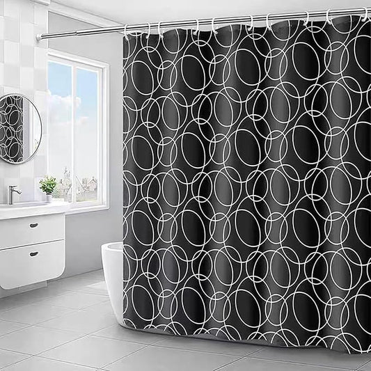 LLSCL Fabric Shower Curtain Liner with Magnets, Waterproof Hotel Quality, 72 x 72 Machine Washable