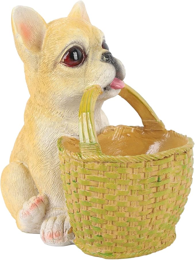 Dog Ornament, Key Storage Basket Compact Design Material for Entrance Office Decoration (Type 1)