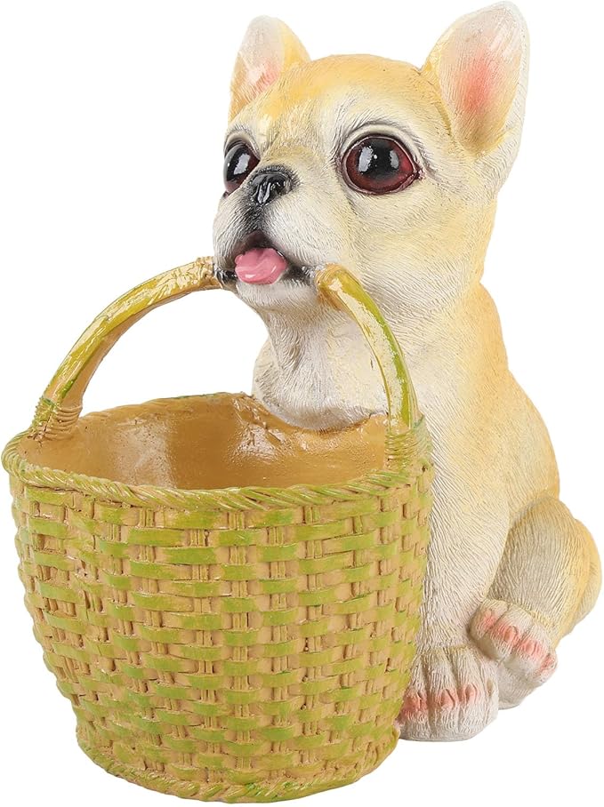 Dog Ornament, Key Storage Basket Compact Design Material for Entrance Office Decoration (Type 1)