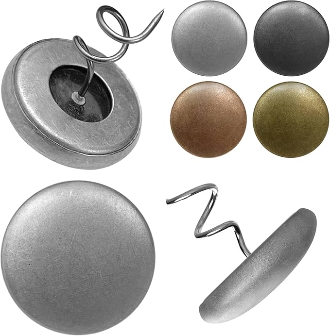 Pure Copper Upholstery Pins for Bed Skirts, Slipcovers, Sofa & Armchair Covers – Secure Furniture Fabric, 16 Pack