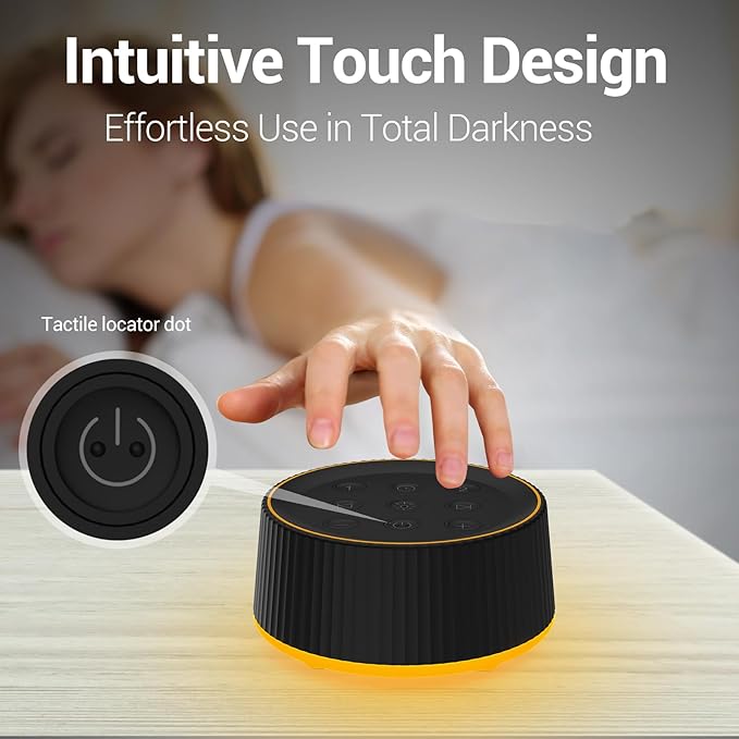 BGOVERSS White Noise Machine, 26 Hi-Fi Soothing Sounds & 10 Colors Night Light Sound Machine for Sleeping Adults, Baby & Kids, Portable Sleep Machine with 6 Timers, Noise Canceling for Home Office