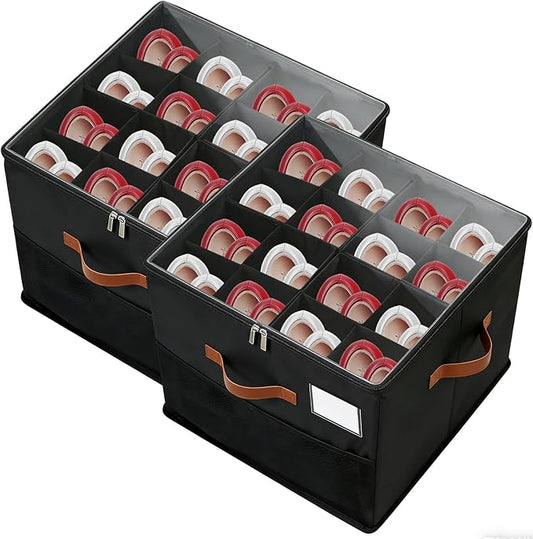 Shoe Organzier for Cloest - 2pack Adjustable Shoe Storage Box Fits 8-16 pairs,shoe Bin with Pop-Up dividers,Space Saver shoes Box organizer with Clear Dust Cover,Foldable shoe Cubby Storage Containers