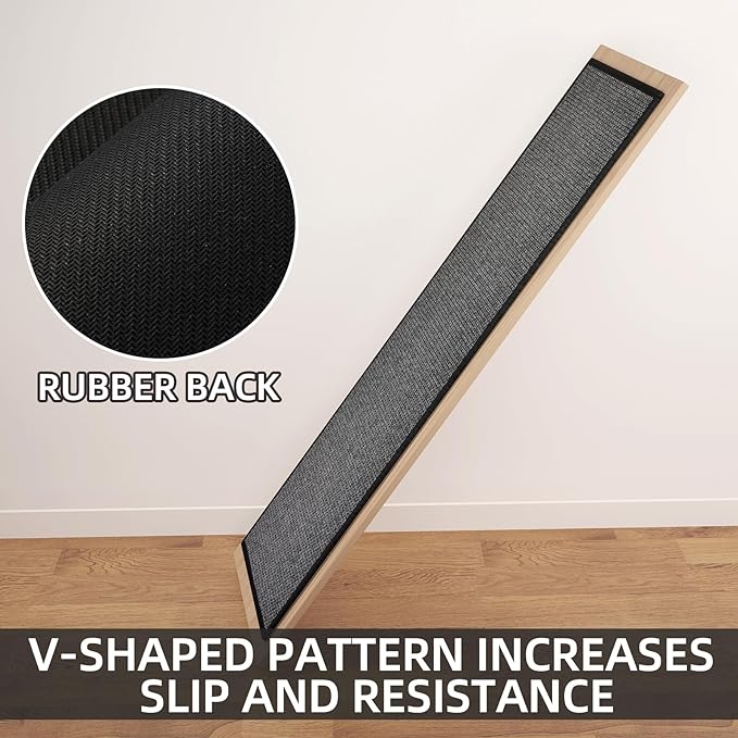 SUMLANS Kitchen Mat Set of 2 PCS, Cushioned Non Slip Rugs for Kitchen Floor, Absorbent Runner Comfort Standing Mats Washable for Kitchen, Office, Home (Black, 17.3"x30"+17.3"x71")