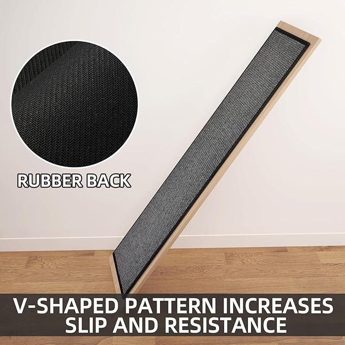 SUMLANS Kitchen Mat 1 PCS, Cushioned Non Slip Rugs for Kitchen Floor, Absorbent Runner Comfort Standing Mats Washable for Kitchen, Office, Home, 17.3"x30" (Black)