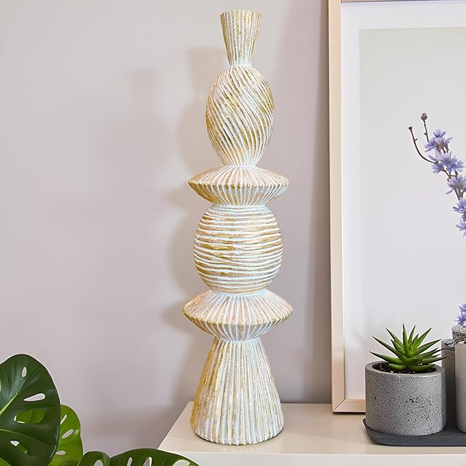 15" Modern Abstract Tower Decorative Sculpture, Chess Sculptures,Home Decor,Coffee Table Statues,Shelf Top Decor Aesthetics,Dining Living Room Desk Decor