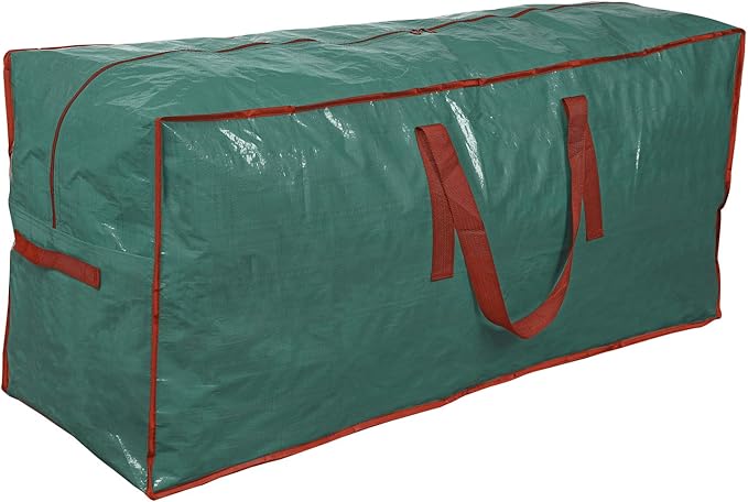 Propik Christmas Tree Storage Bag | Fits Up to 9 Ft. Tall Disassembled Tree | 65” X 15” X 30” Holiday Tree Storage Case | Xmas Storage Container with Handles and Sleek Zipper (Green)