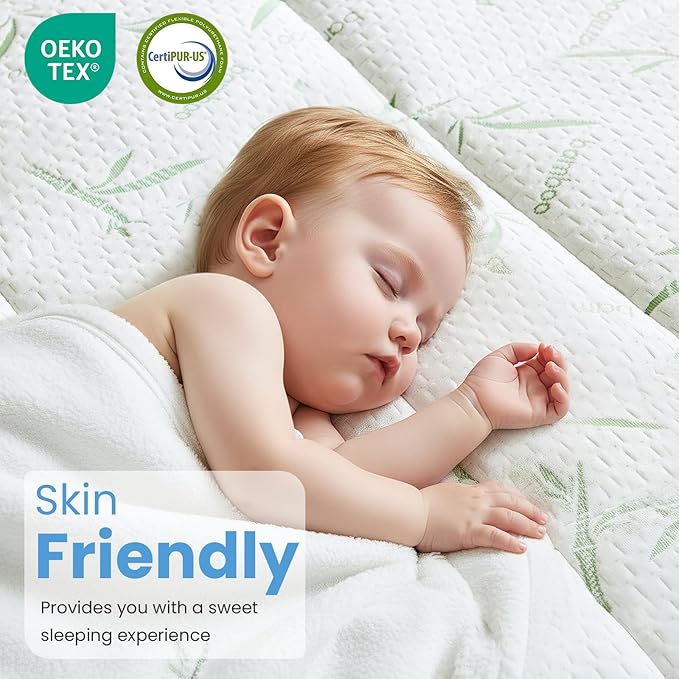 DUMOS Dual Layer 4 Inch King Mattress Topper, Memory Foam Mattress Topper - 2 Inch Gel Memory Foam and 2 Inch Pillow Top Mattress Pad Cover for Back Pain, Thick Soft Topper with 8-16 Inch Deep Pocket