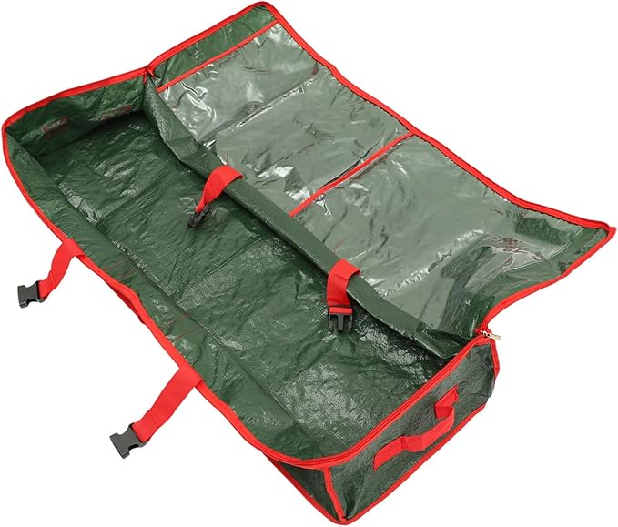 TIDTALEO Wrapping Paper Storage Organizer Bag for under Bed Wrap Container Multiple Pockets Lightweight and Home Supply for Holidays and Occasions