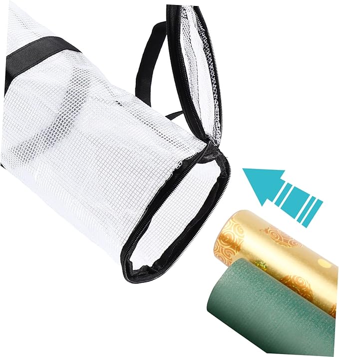 SOESFOUFU Wrapping Paper Storage Organizer Zippered Top Space-saving Christmas Storage Bag for under Bed Closet Transparent Design for Holiday Packing and Wrapping Supplies