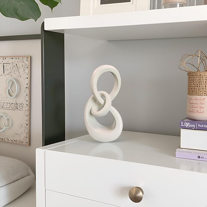 11.5" Modern Musical Note Decorative Sculpture, Abstract Sculptures,Home Decor,Coffee Table Statues,Shelf Top Decor Aesthetics,Dining Living Room Desk Decor