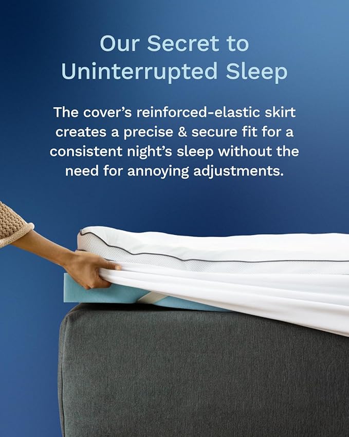 ViscoSoft 3 Inch Pillow Top Memory Foam Mattress Topper Short Queen - Cooling Hybrid Lux Dual Layer RV Mattress Pad - CertiPur-US Certified