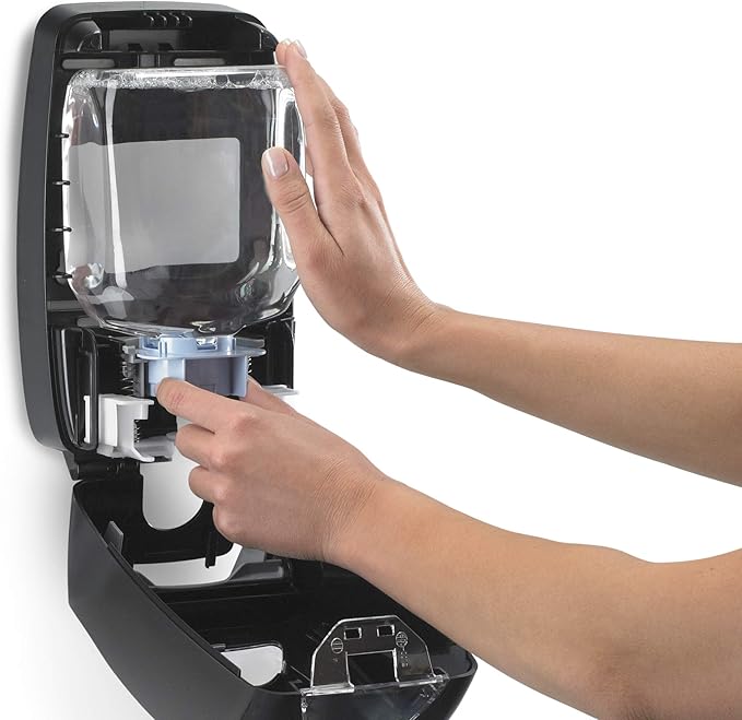 GOJO FMX-12 Push-Style Foam Soap Dispenser, Black, for 1250 mL FMX-12 Foam Soap Refills (Pack of 1) - 5155-06