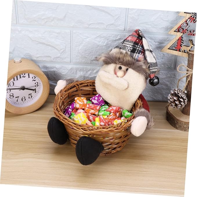 Christmas Ornament Candy Storage Basket Stylish Boys and Girls Random Style