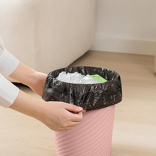 Small Trash Can - Plastic Waste basketbin for Office,Home,Bathroom,Kitchen - 1.8 Gallon - Pink