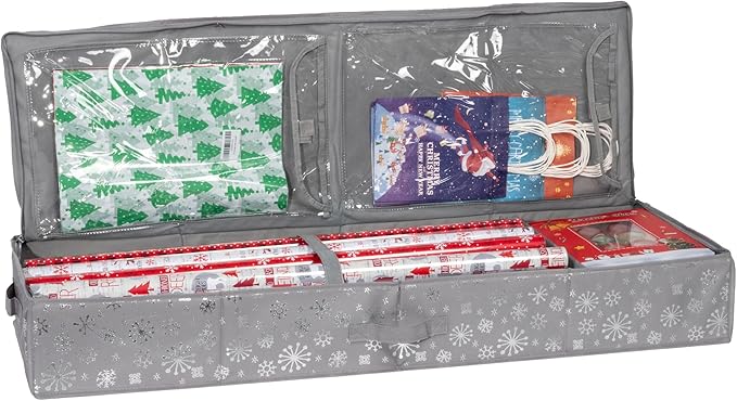 Tidy & Co. Holiday Storage Ornament Box and Multi Purpose Storage Box (Snowflake)