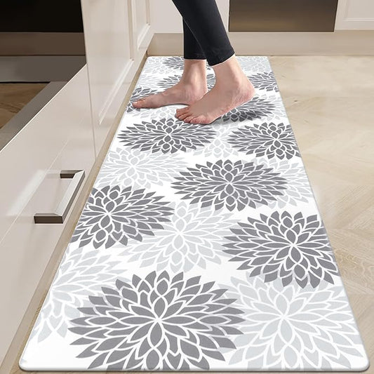 HEBE Kitchen Mat Cushioned Anti Fatigue 20"x71", Non Slip Kitchen Mats for Floor, Waterproof Ergonomic Comfort Standing Carpet Runner for Kitchen Sink, Home Office, Laundry Room