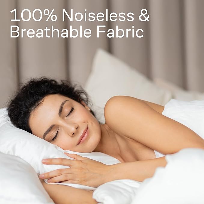 Ultra Soft Pillow Protectors with Zipper Standard Size - Set of 4 Breathable Pillow Covers - 100% Protection Against Stains, Dust & Dirt - Machine Washable (White)