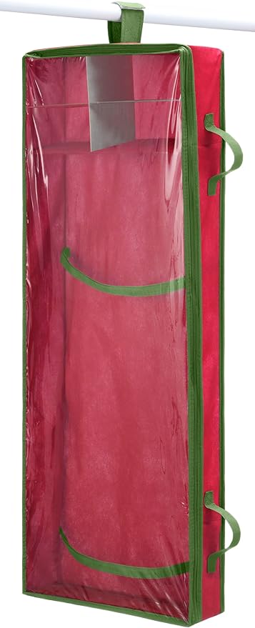 Whitmor 6129-5343 Gift Wrap Organizer, 1 Count (Pack of 1), Red
