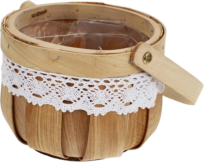 Zerodeko 1Pc Woven Pumpkin Basket for Halloween Candy Storage Container for Trick Treating Festive Decoration and Sundries Organization Unique for Parties