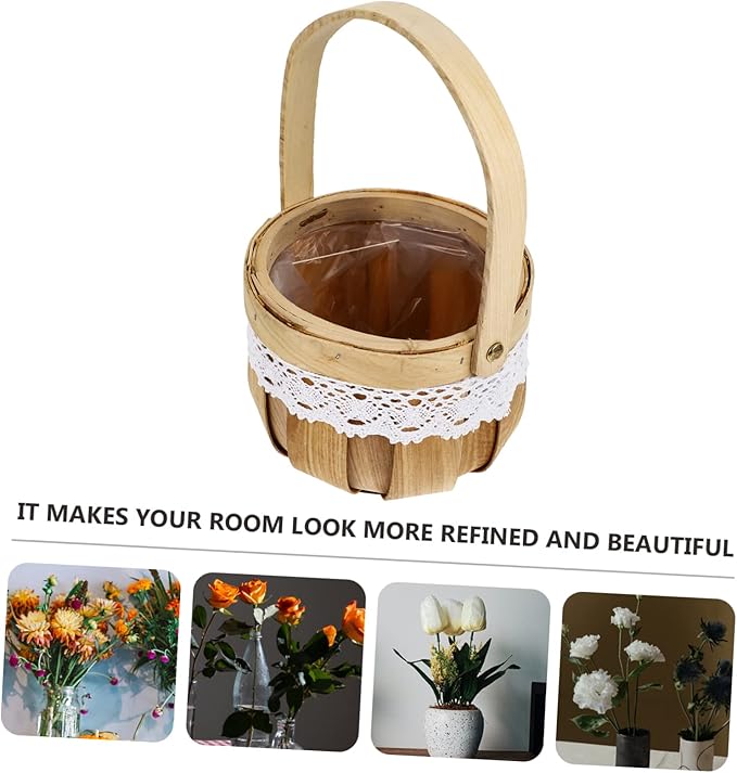 Zerodeko 1Pc Woven Pumpkin Basket for Halloween Candy Storage Container for Trick Treating Festive Decoration and Sundries Organization Unique for Parties