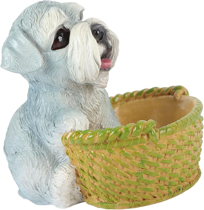 Dog Ornament, Key Storage Basket Compact Design Material for Entrance Office Decoration (Type 2)