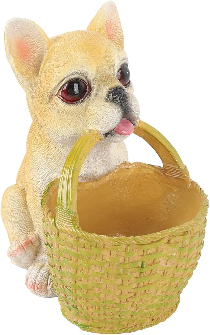 Dog Ornament, Key Storage Basket Compact Design Material for Entrance Office Decoration (Type 1)