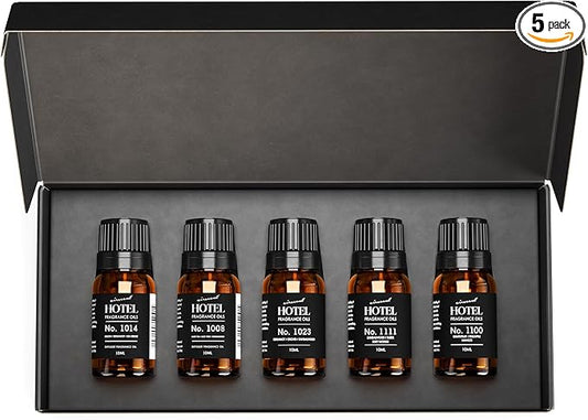AirScent Hotel Diffuser Oil Gift Set - Buyers’ Best Picks - 10 mL, 0.34 fl oz Hotel Fragrance Oil Gift Set - Inspired by the Baccarat NYC, My Way and Capri Brezza and Other Hotel Scent Samples